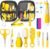 Baby Grooming Kit for Boys Girls Safety Newborn Nursery Essentials Grooming Set Gift for First-time Parents, Yellow 25 in 1