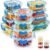 34pcs Glass Food Storage Containers with Lids Set, Airtight Glass Meal Prep Containers (17 Containers & 17 Lids), Leak Proof Lunch Container BPA-Free, Microwave, Oven, Freezer, Dishwasher Safe-Blue