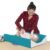 Factory Direct Partners 10421-TLLG SoftScape Ultra-Soft Daycare Baby and Infant Contoured Changing Pad, Non-Slip Bottom, Built-in Handle Easy to Transport Travel – Teal/Light Gray