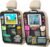 Car Backseat Organizer ，2 Pack Car Organizer Back Seat with 11″ Tablet Holder, 10 Storage Pockets Seat Back Protectors Kick Mats for Kids Toddlers, Travel Accessories (Black)
