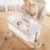 Fodoss Baby Bassinets Bedside Sleeper – All Mesh Bedside Bassinet with Wheels, 7 Height Adjustable Baby Bassinet for Infants, Beige