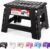 ACSTEP Folding Step Stool 9” Tall Kids Step Stool Holds Up to 300 lb Plastic Foldable Step Stools for Kids Non-Slip Surface with Carry Handle Collapsible Stool for Home, Outdoor and Indoor(Black)