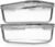 8 Cups/ 63 Oz 4 Piece (2 containers + 2 Lids) Large Glass Food Storage/ Baking Containers with Locking Lids . Ideal for Storing food, vegetables or fruits. BPA Free & Leak Proof -Microwave, Oven Safe