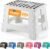 Utopia Home Folding Step Stool with Handle – 9 Inch Anti Slip Collapsible Stool – Holds Up to 300 lbs – Sturdy Plastic Step Stool Foldable for Kitchen, Bathroom and Home Use (1-Pack, White)