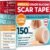 Medical Grade Silicone Scar Tape – 1.6”x150” – Visible Difference on Keloid & С-Section – Reusable Silicone Scar Sheets – Easy to Use