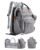 Diaper Bag Backpack with Changing Station, Large Diaper Bag, Baby Bag, Multifunctional Diaper Bag, Gray