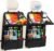 KaiCross Car Backseat Organizer with Table Holder,10 Storage Pockets Backseat Car Organizer and Storage with 600D Oxford Cloth,Travel Essentials,Kick Mats Back Seat Protector-2 Pack