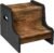 HOOBRO Step Stool for Kids, Two Step Toddler’s Stool, Kids Potty Training Stool with Handles, Non-Slip Pads for Safety, Easy to Move, for Sink, Bathroom, Bedroom, Rustic Brown BF01JD01G1
