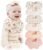 Konssy Muslin Baby Bibs 100% Cotton Absorbent Bandana Drool Bibs for Teething and Drooling, 6-Pack for Baby Boys & Girls