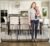 Regalo Deluxe Home Accents Widespan Safety Gate, 74.5″ W x 28″ H, Includes 4 Wall Mounts, Black